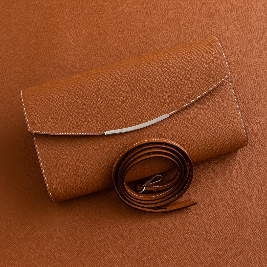 Lune Pochette 金棕 Epsom 小牛皮 小肩包